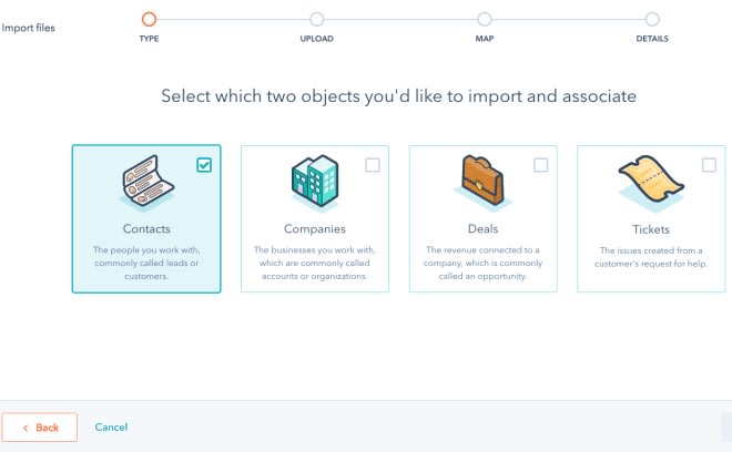 Import types